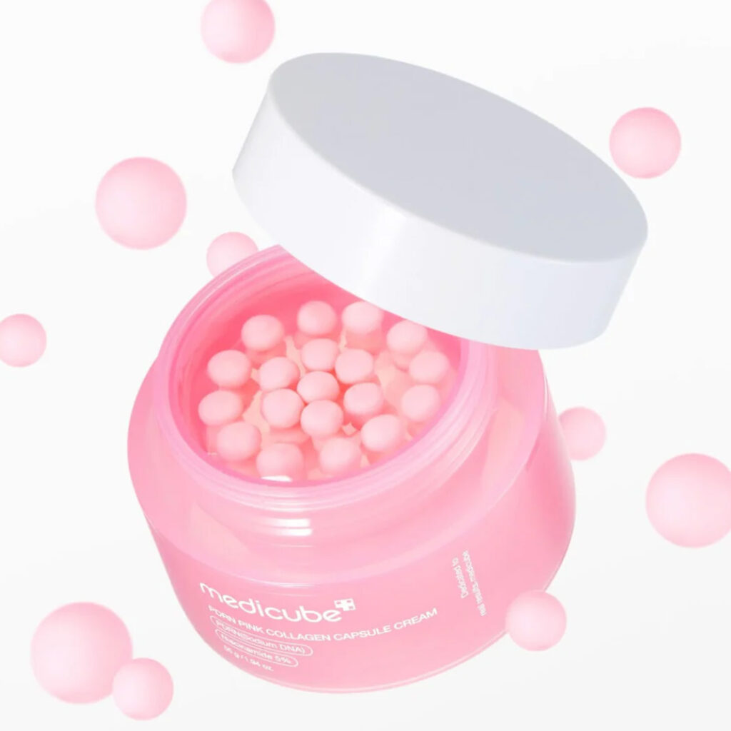 MEDICUBE – PDRN Pink Collagen Capsule Cream – Gelový kapslový krém - Image 3