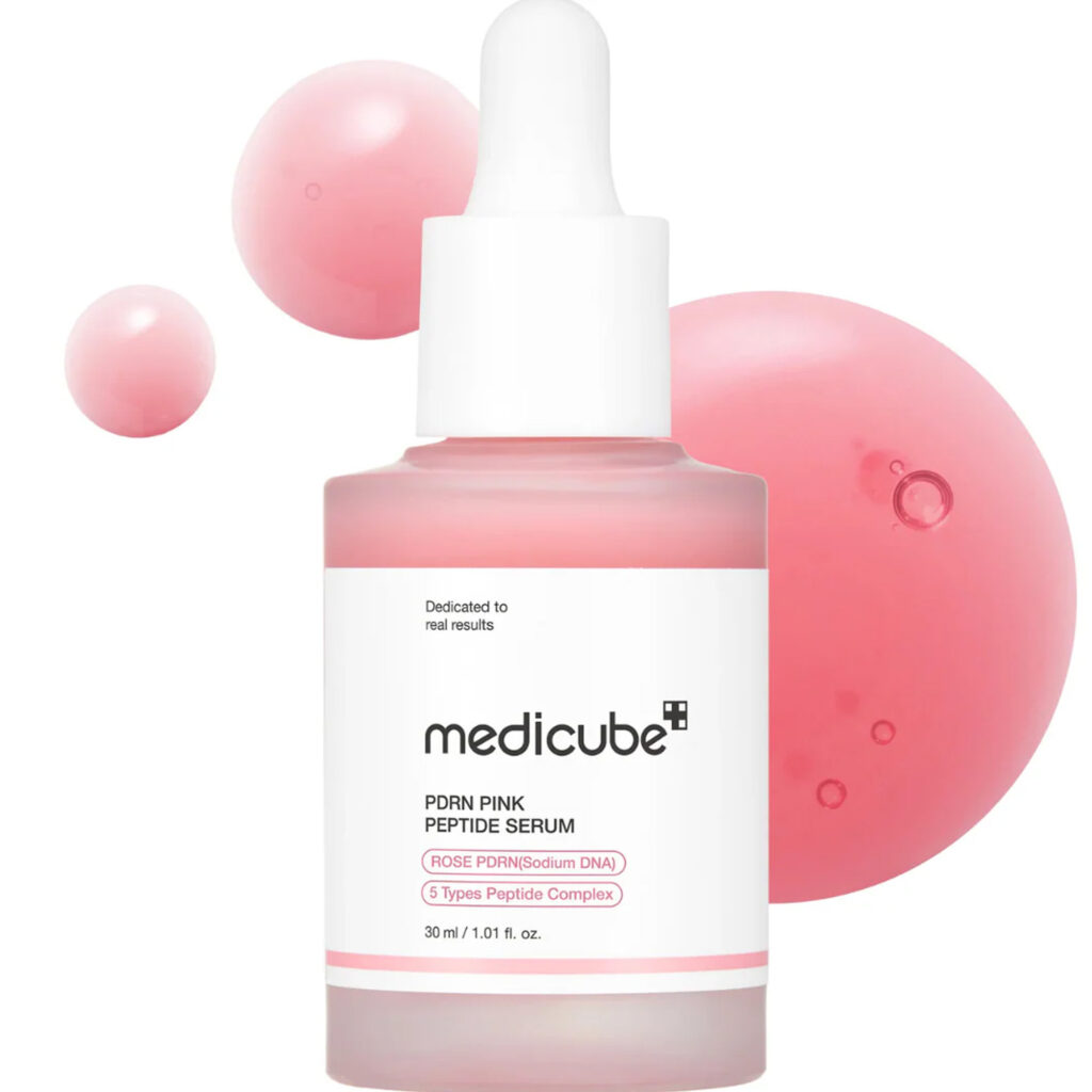 MEDICUBE – PDRN Pink Peptide Serum – Regenerační a zpevňující sérum - Image 2