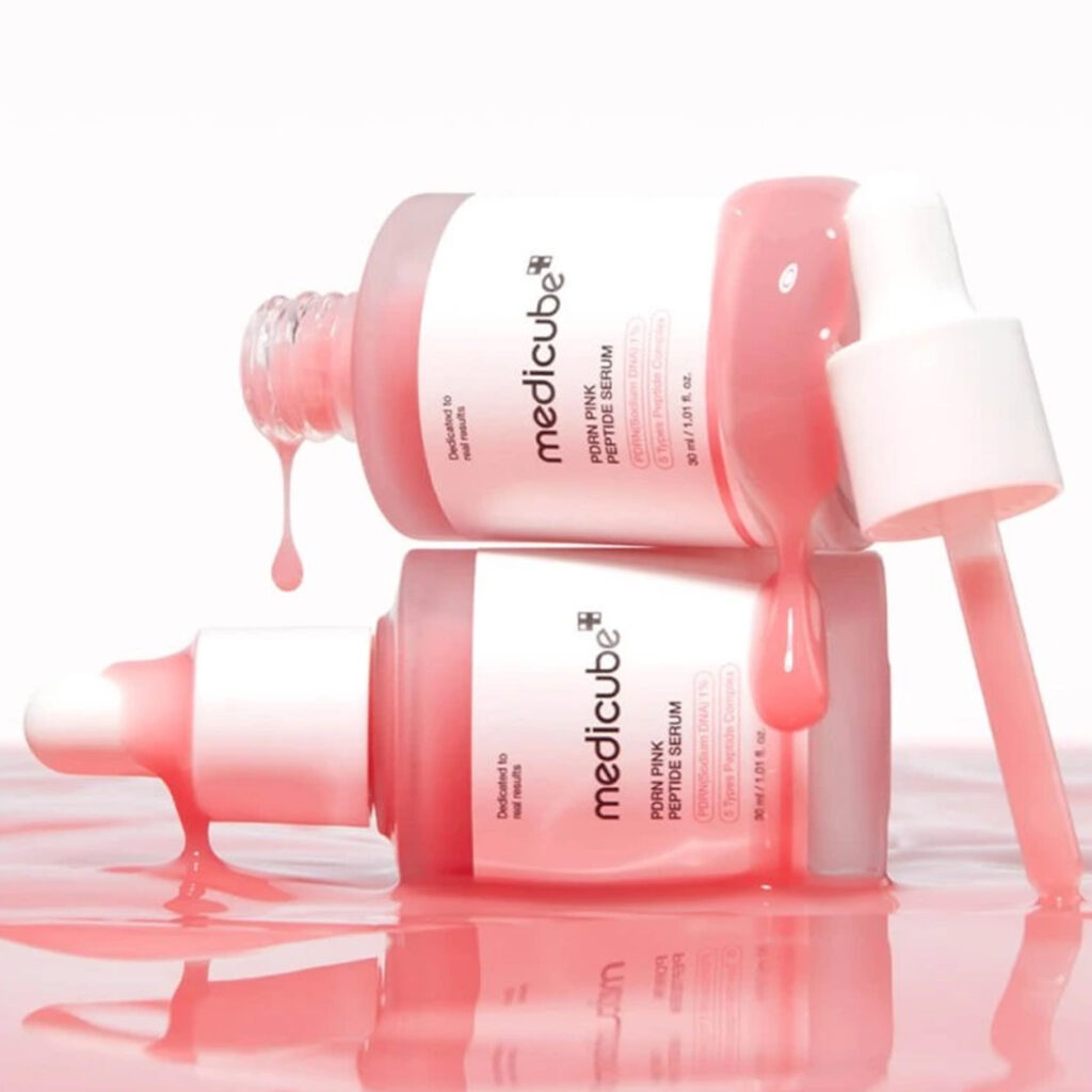 MEDICUBE – PDRN Pink Peptide Serum – Regenerační a zpevňující sérum - Image 3