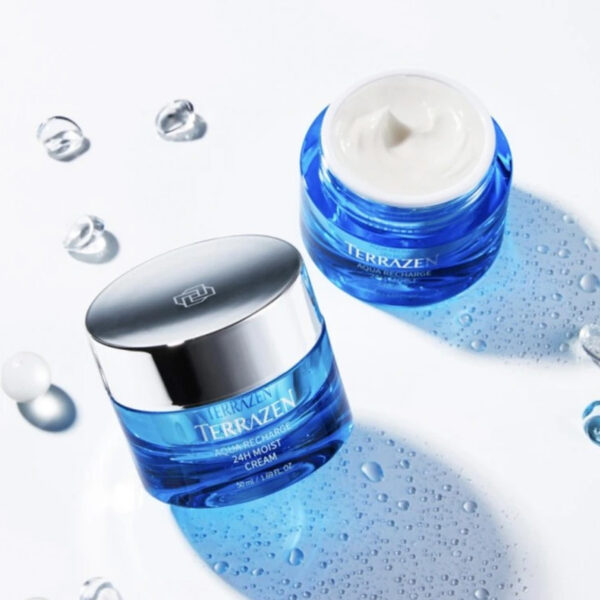 TERRAZEN – Aqua Recharge 24H Moist Cream – Intenzivně hydratační krém s pre- a probiotiky - 50 ml