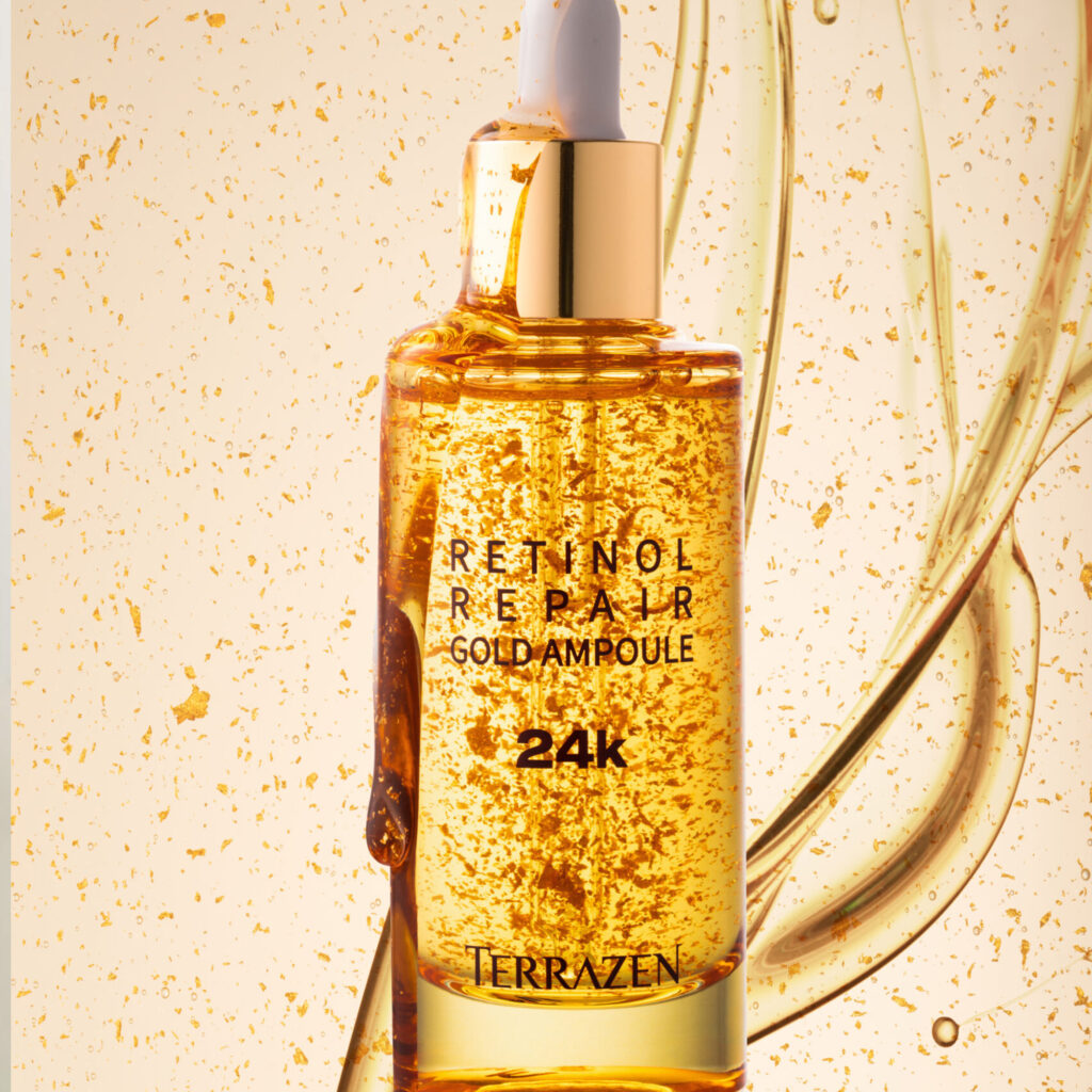 TERRAZEN – Retinol Repair Gold Ampoule – Luxusní regenerační sérum s retinolem a 24k zlatem - Image 2