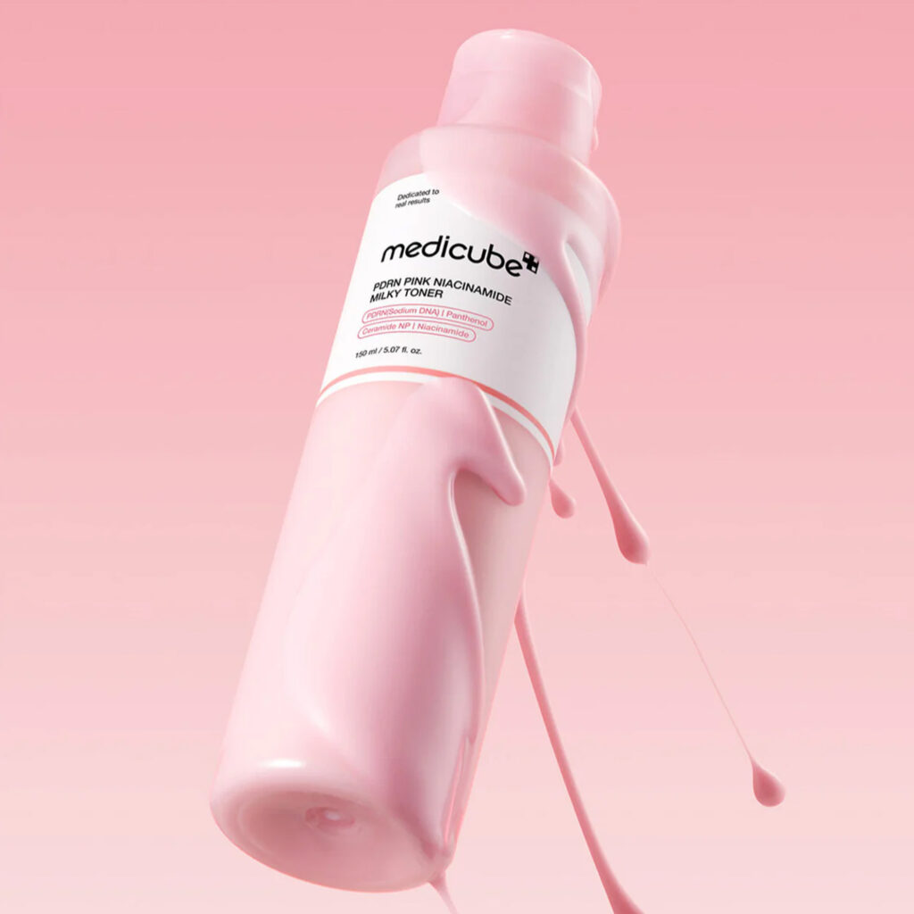 MEDICUBE – PDRN Pink Niacinamide Milky Toner - Mléčný toner s PDRN - 150 ml - Obrázek 3