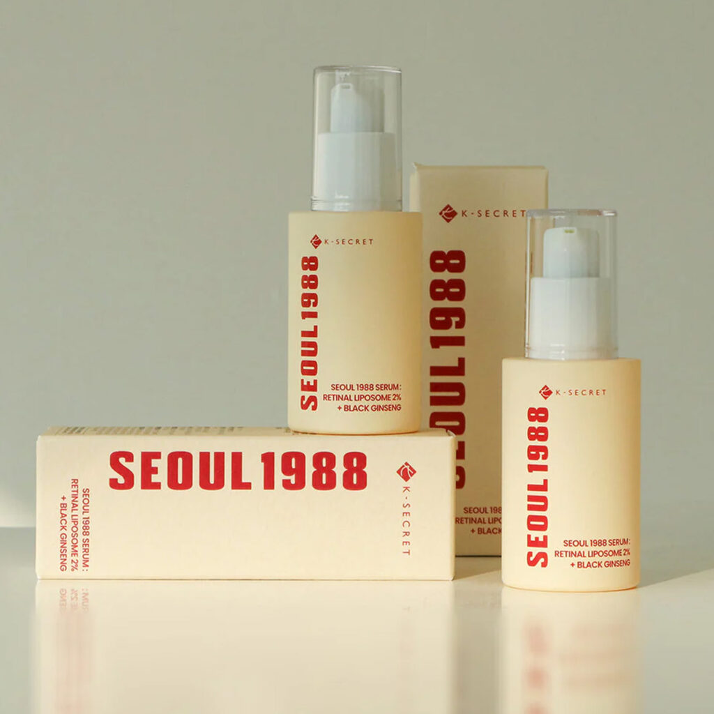 K-SECRET - SEOUL 1988 Serum : Retinal Liposome 2% + Black Ginseng - Zpevňující sérum s retinalem - 30 ml - Obrázek 3