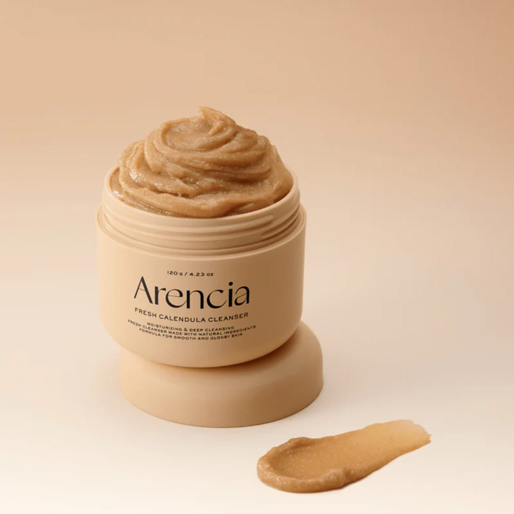 ARENCIA -  Calendula Rice Mochi Cleanser – Jemná čisticí mochi pasta s rýží a měsíčkem 120 g - Obrázek 2
