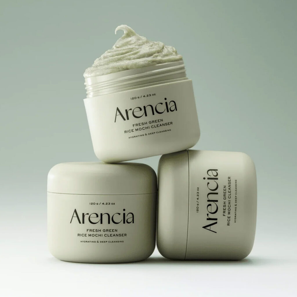 ARENCIA - Fresh Green Rice Mochi Cleanser – Čisticí pasta s rýží, zeleným čajem a tea tree 120 g - Obrázek 2