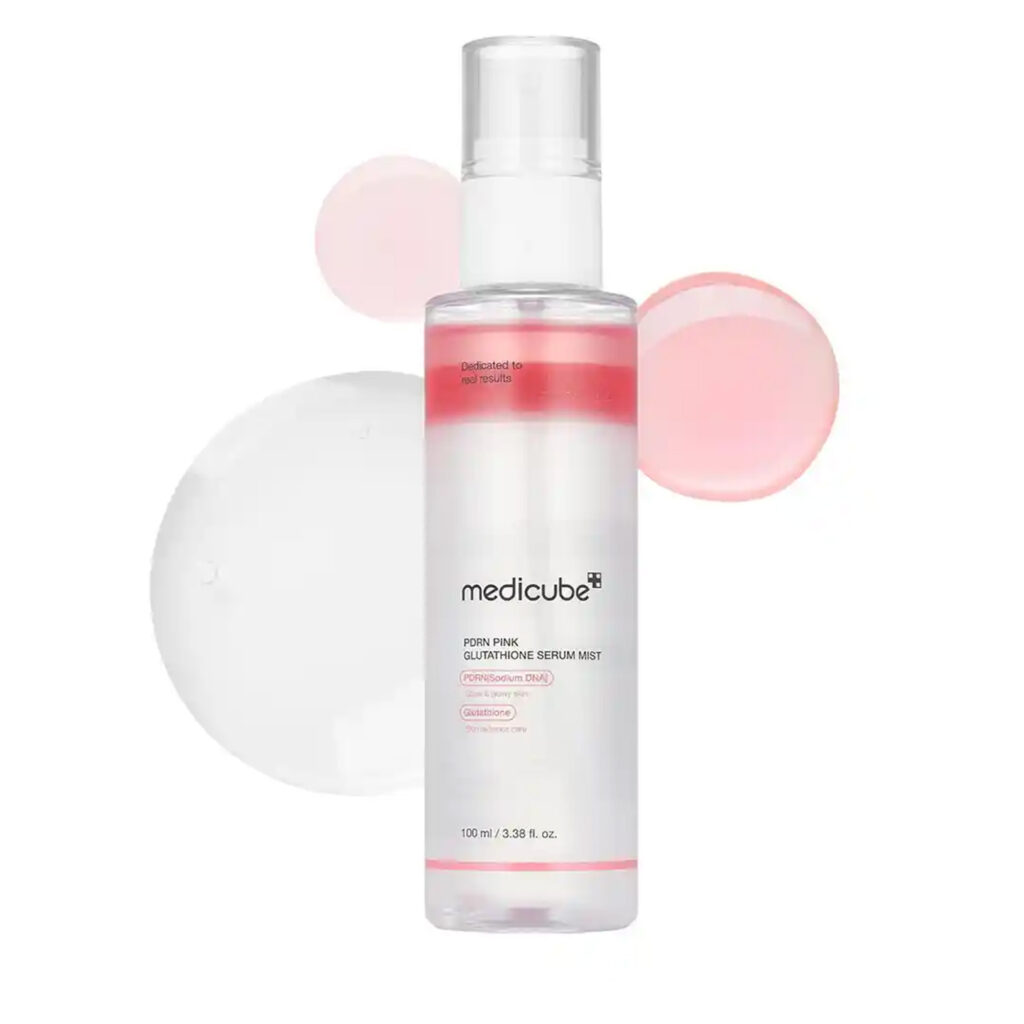 MEDICUBE – PDRN Pink Glutathione Serum Mist – Omlazující rozjasňující mlha - 100 ml - Obrázek 3