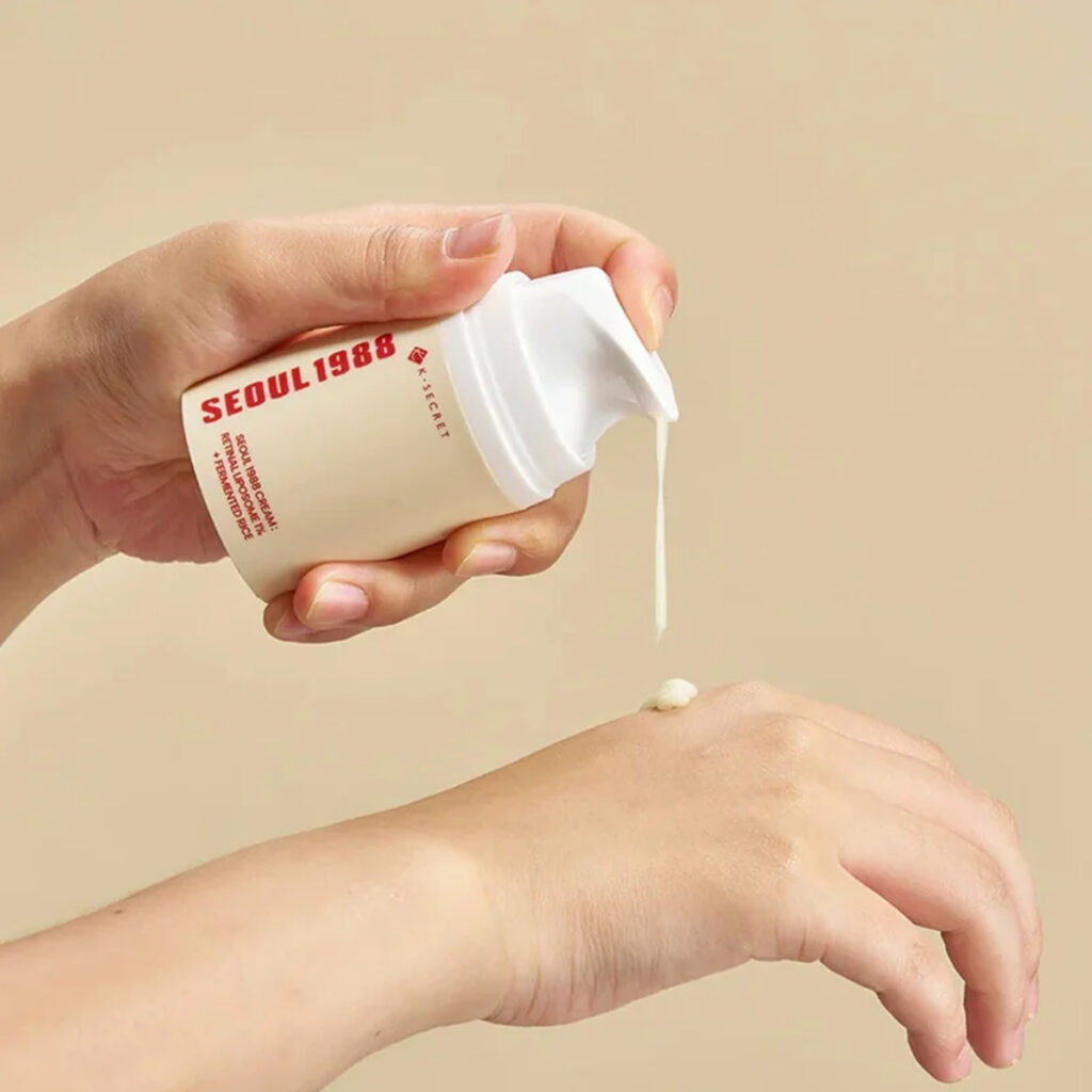 K-SECRET – SEOUL 1988 Cream: Retinal Liposome 1%  + Fermented Rice – Noční krém s 1% retinalem a fermentovanou rýží - 50 ml - Obrázek 3