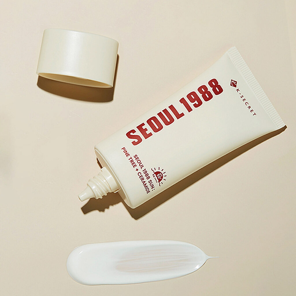 K-SECRET – SEOUL 1988 Sun : Pine Tree + Ceramide – Ochranný krém SPF 50+ PA++++ - 50 ml - Obrázek 3