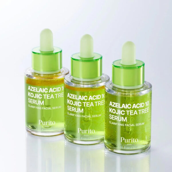 PURITO – Azelaic Acid 10 Kojic Tea Tree Serum – Rozjasňující a vyrovnávací pleťové sérum - 30 ml
