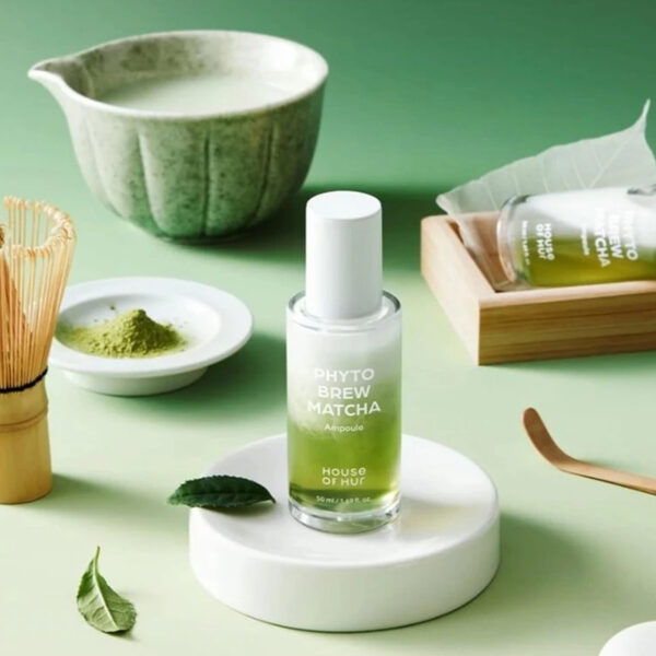 HOUSE OF HUR – Phyto Brew Matcha Ampoule – Zklidňující a vyživující pleťové sérum - 50 ml