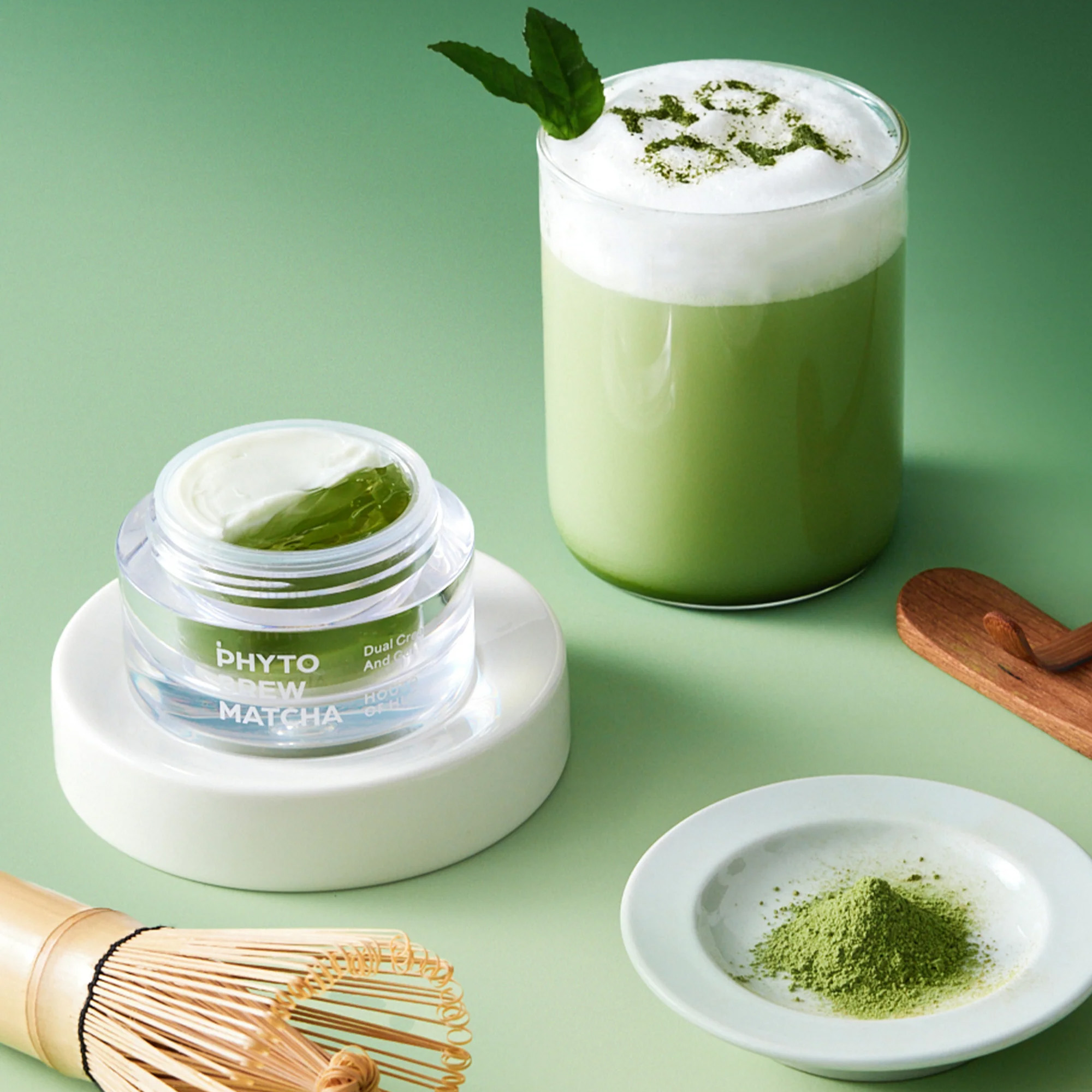 HOUSE OF HUR – Phyto Brew Matcha Dual Cream & Gel – Zklidňující hydratační krém/gel - Obrázek 2